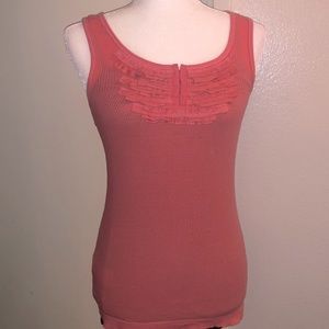 Ribbed Salmon Ribbon front tank